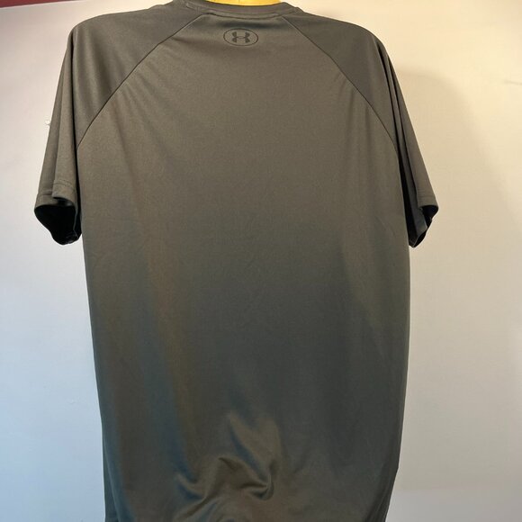 Under Armour Men's Velocity Dark Green Short Sleeve Shirt - Size Large - Picture 6 of 6